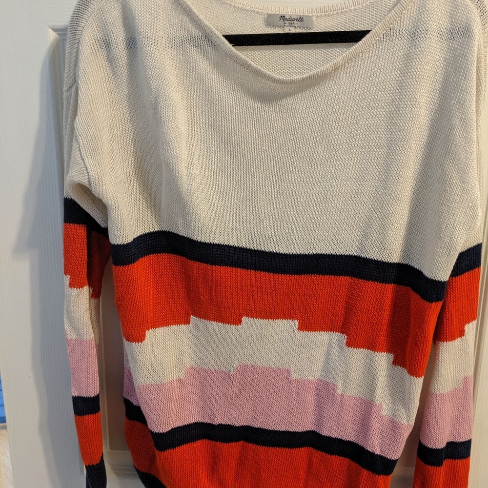 Madewell Color Block Sweater